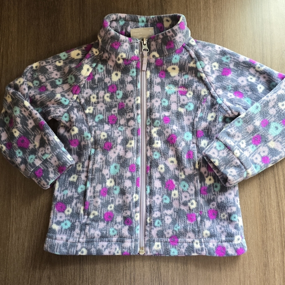 Columbia Other - Columbia Girls Fleece Jacket Floral Pattern Size 3T CLEAN!